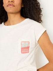 FatFace Multi Sardines and Stripes Sardine Jersey Woven Pyjama Set - Image 6 of 8