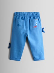 JoJo Maman Bébé Blue Shark Applique Trousers - Image 2 of 4