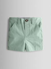 JoJo Maman Bébé Green Twill Chino Shorts - Image 1 of 4