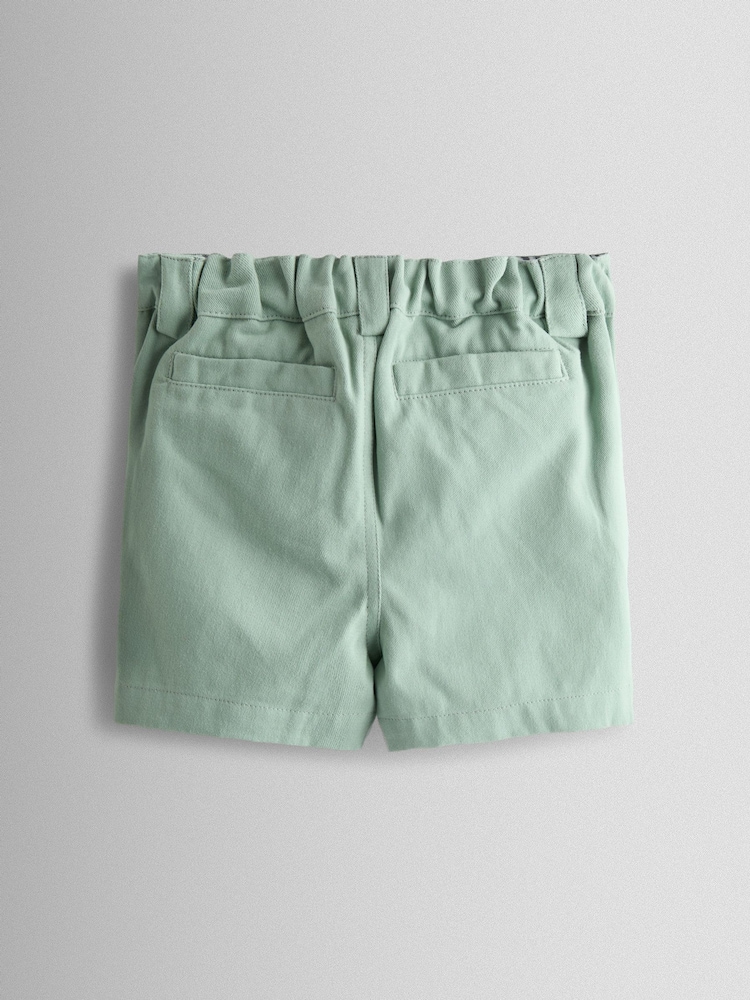 JoJo Maman Bébé Green Twill Chino Shorts - Image 2 of 4 JoJo Maman Bébé Green Twill Chino Shorts - Image 2 of 4