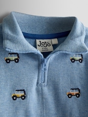 JoJo Maman Bébé Safari Scene Reversible Hoodie - תמונה 3 מתוך 4
