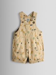 JoJo Maman Bébé Natural Dungarees - Image 1 of 3