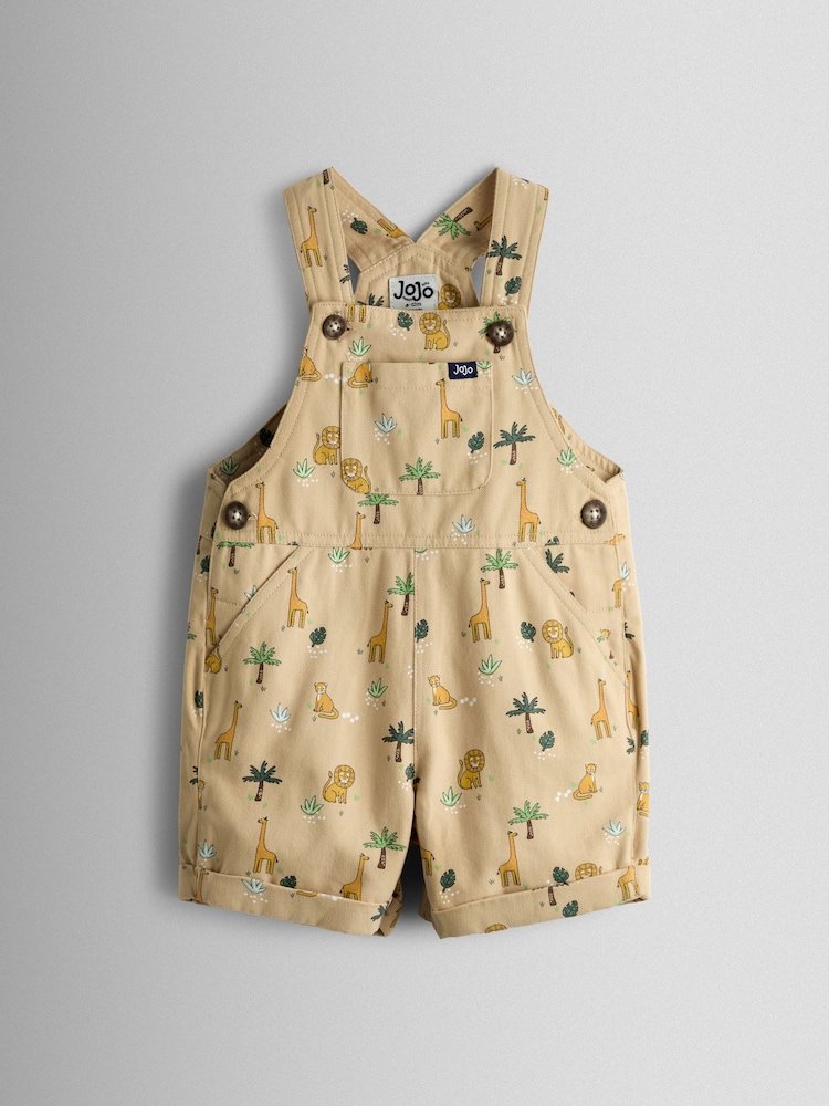 JoJo Maman Bébé Natural Dungarees - Image 1 of 3