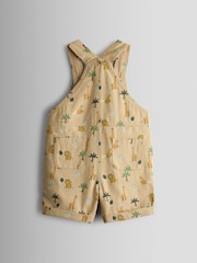 JoJo Maman Bébé Natural Dungarees - Image 2 of 3