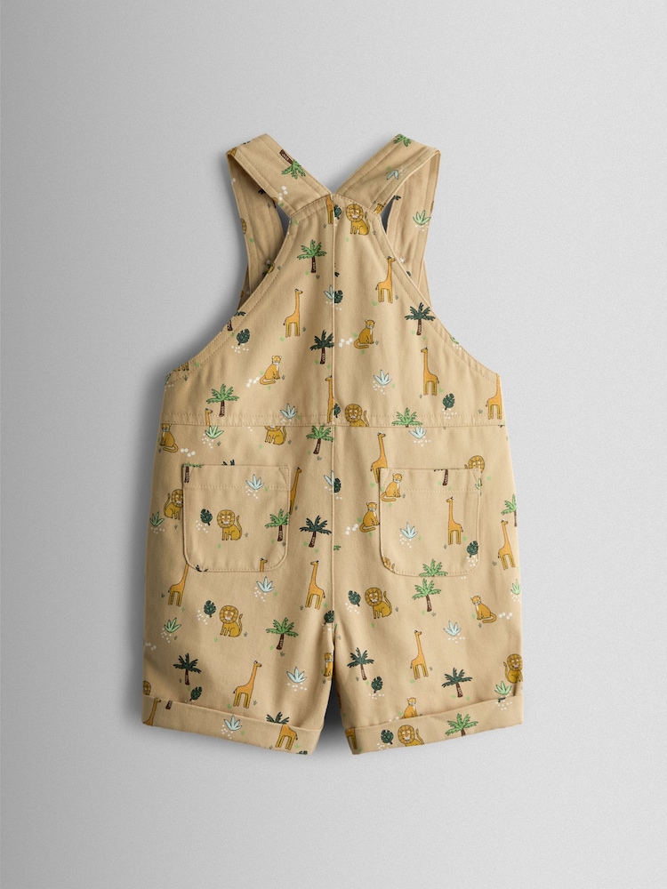 JoJo Maman Bébé Natural Dungarees - Image 2 of 3