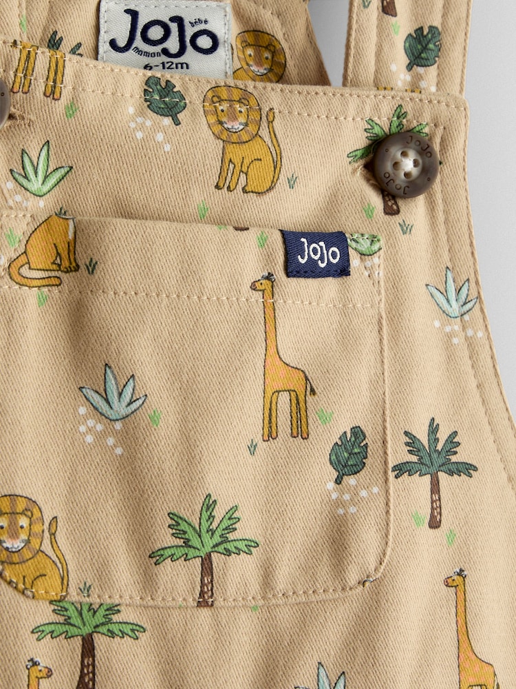 JoJo Maman Bébé Natural Dungarees - Image 3 of 3