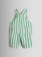 JoJo Maman Bébé Green Dungarees - Image 3 of 4