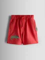JoJo Maman Bébé Coral Crocodile 2-Pack Appliqué & Plain Shorts - Image 2 of 8