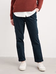 Seasalt Cornwall Blue Navy Crackington Tapered Trousers - Image 2 of 6