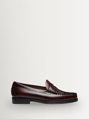 G.H.Bass Wine Leather Weejun II Larson Moc Penny Shoes - Image 1 of 6