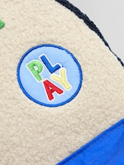 JoJo Maman Bébé Personalised Borg Colour Block Medium Backpack - Image 5 of 7