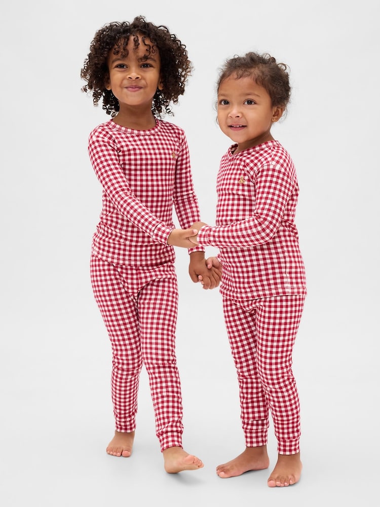 Gap Red Brushed Cotton Pyjamas Set (6mths-5yrs) (6mths-5yrs) - Image 1 of 6 Gap Red Brushed Cotton Pyjamas Set (6mths-5yrs) (6mths-5yrs) - Image 1 of 6