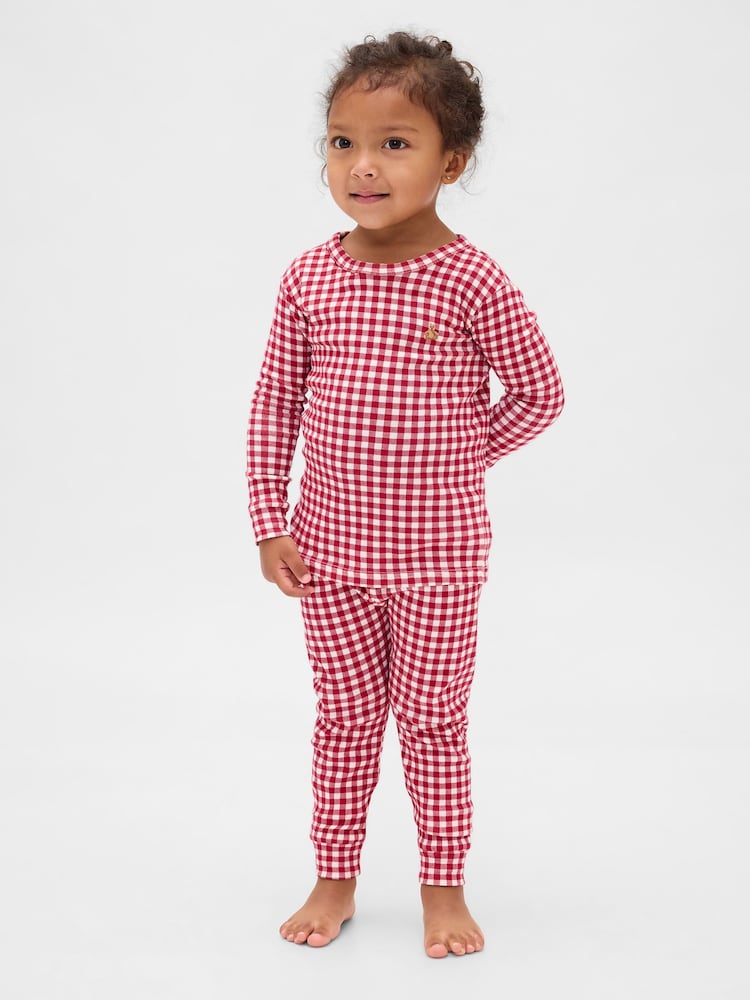 Gap Red Brushed Cotton Pyjamas Set (6mths-5yrs) (6mths-5yrs) - Image 2 of 6 Gap Red Brushed Cotton Pyjamas Set (6mths-5yrs) (6mths-5yrs) - Image 2 of 6