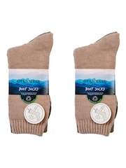 Glenmuir Natural Heavy Thermal Boot Socks 3 Pack - Image 2 of 7