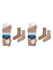 Glenmuir Natural Heavy Thermal Boot Socks 3 Pack - Image 4 of 7