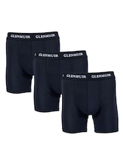 Glenmuir Long Leg Cotton Blend Boxers 3 pack - Imagem 1 de 7