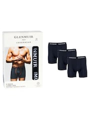 Glenmuir Long Leg Cotton Blend Boxers 3 pack - Imagem 4 de 7