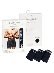 Glenmuir Long Leg Cotton Blend Boxers 3 pack - Imagem 6 de 7