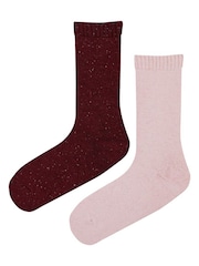 Glenmuir Pink Thermal Boot Socks 2 pack - Image 1 of 7