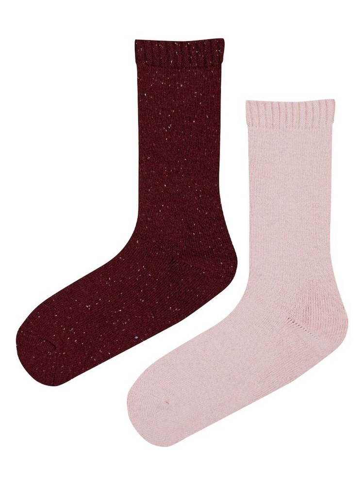 Glenmuir Pink Thermal Boot Socks 2 pack - Image 1 of 7
