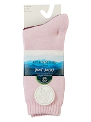 Glenmuir Pink Thermal Boot Socks 2 pack - Image 2 of 7