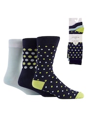 Glenmuir Blue Multi Sport Crew Socks 3 pack - Image 3 of 9