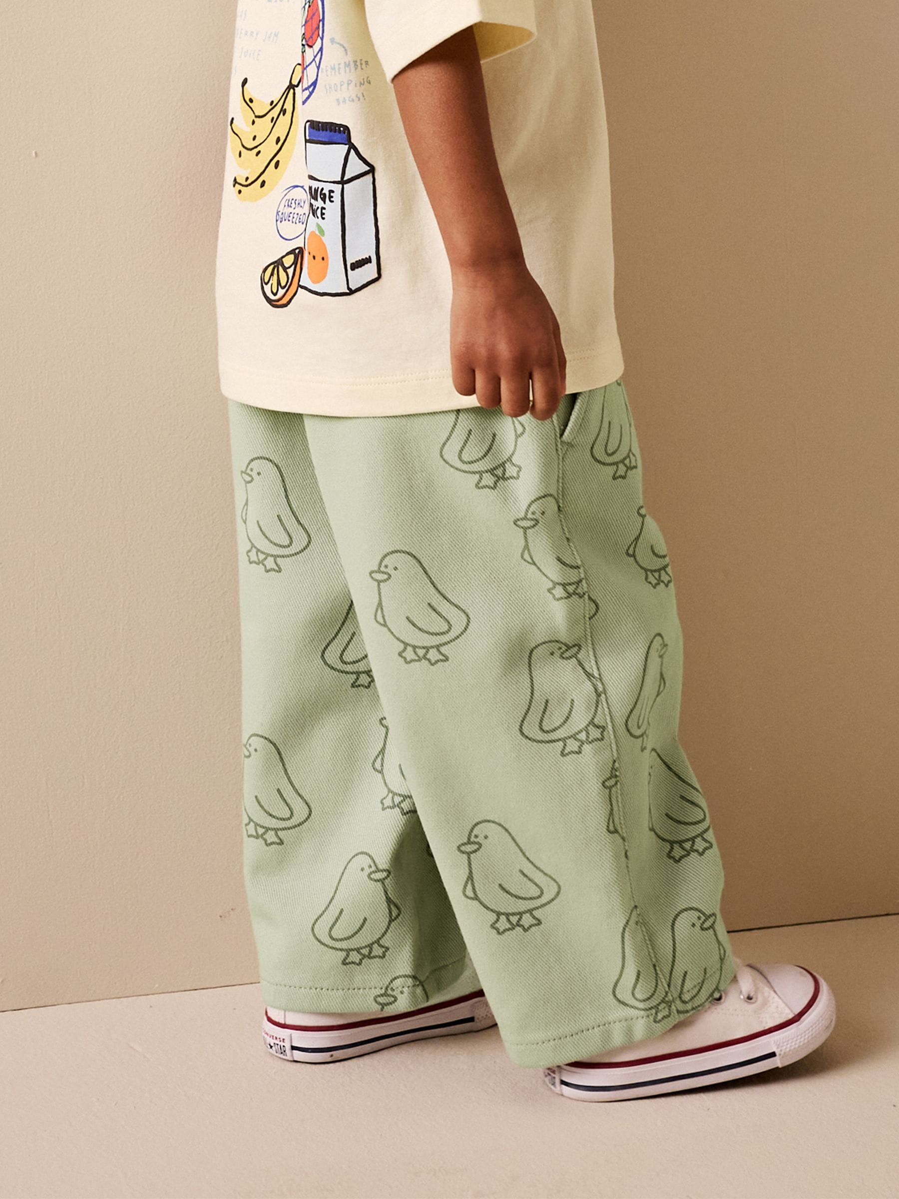 Buy Green Duck Print Pull On Wide Trousers (3mths-7yrs) from Next USA