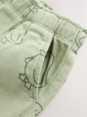 Green Duck Print Pull On Wide Trousers (3mths-7yrs) - Image 8 of 8