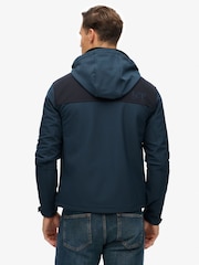 Superdry Blue Hooded Soft Shell Trekker Jacket - Image 2 of 6