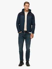 Superdry Blue Hooded Soft Shell Trekker Jacket - Image 4 of 6