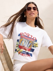 Friends Like These White Porto Beaded Graphic T-Shirt - Image 1 of 5