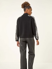 Roman Black Wave Sleeve Knit Jumper - Image 2 of 5