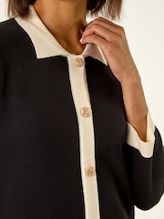 Vestido de punto con cuello en contraste de Roman - Imagen 5 de 5
