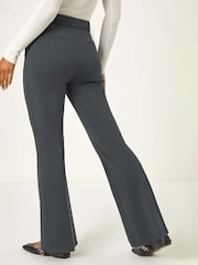 Roman Grey Short Bootcut Stretch Trousers - Image 2 of 5