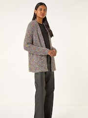 Roman Blue Fluffy Sparkle Cardigan - Image 2 of 5