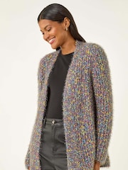Roman Blue Fluffy Sparkle Cardigan - Image 4 of 5