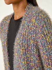 Roman Blue Fluffy Sparkle Cardigan - Image 5 of 5