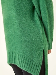 Roman Green Soft Longline Knit Jumper - Image 5 of 5