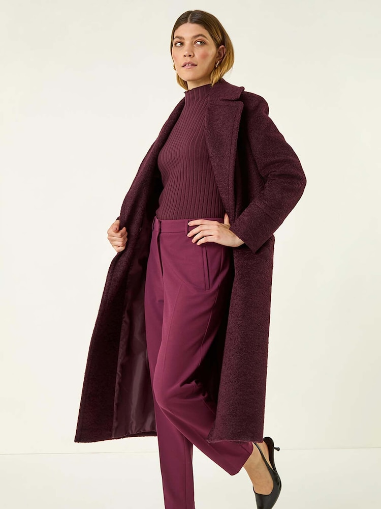 Roman Red Straight Leg Stretch Trousers - Image 1 of 5 Roman Red Straight Leg Stretch Trousers - Image 1 of 5