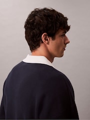 Calvin Klein Cotton Relaxed Johnny Collar Sweater - Bild 5 von 7