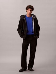 Calvin Klein Blue Embroidered Monogram Logo Relaxed T-Shirt - Image 5 of 6