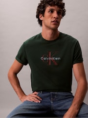 Majica s kratkimi rokavi in monogramom Calvin Klein - Slika 4 iz 6