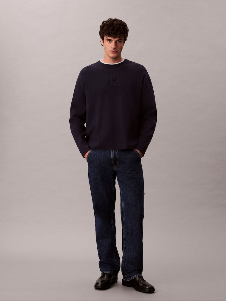 Calvin Klein Blue Straight Leg Carpenter Jeans - Image 1 of 7