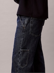 Calvin Klein Blue Straight Leg Carpenter Jeans - Image 5 of 7
