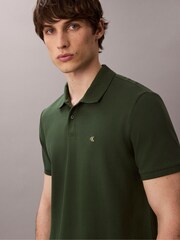 Calvin Klein Green Cotton Pique Classic Polo Shirt - Image 2 of 6