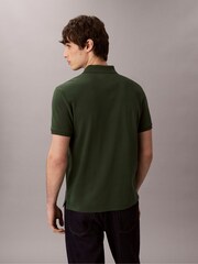 Calvin Klein Green Cotton Pique Classic Polo Shirt - Image 5 of 6