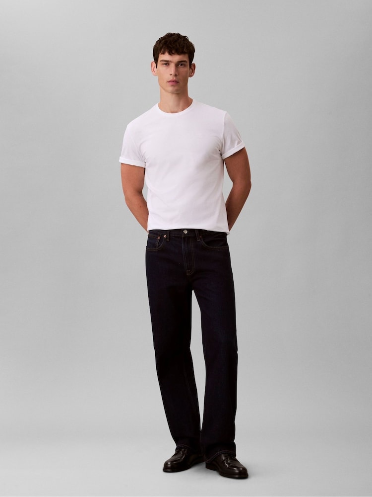 Calvin Klein White Monogram T-Shirt - Image 2 of 4 Calvin Klein White Monogram T-Shirt - Image 2 of 4