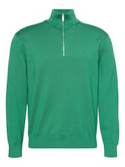 Calvin Klein Green Quarter Zip Jumper - Image 1 of 2