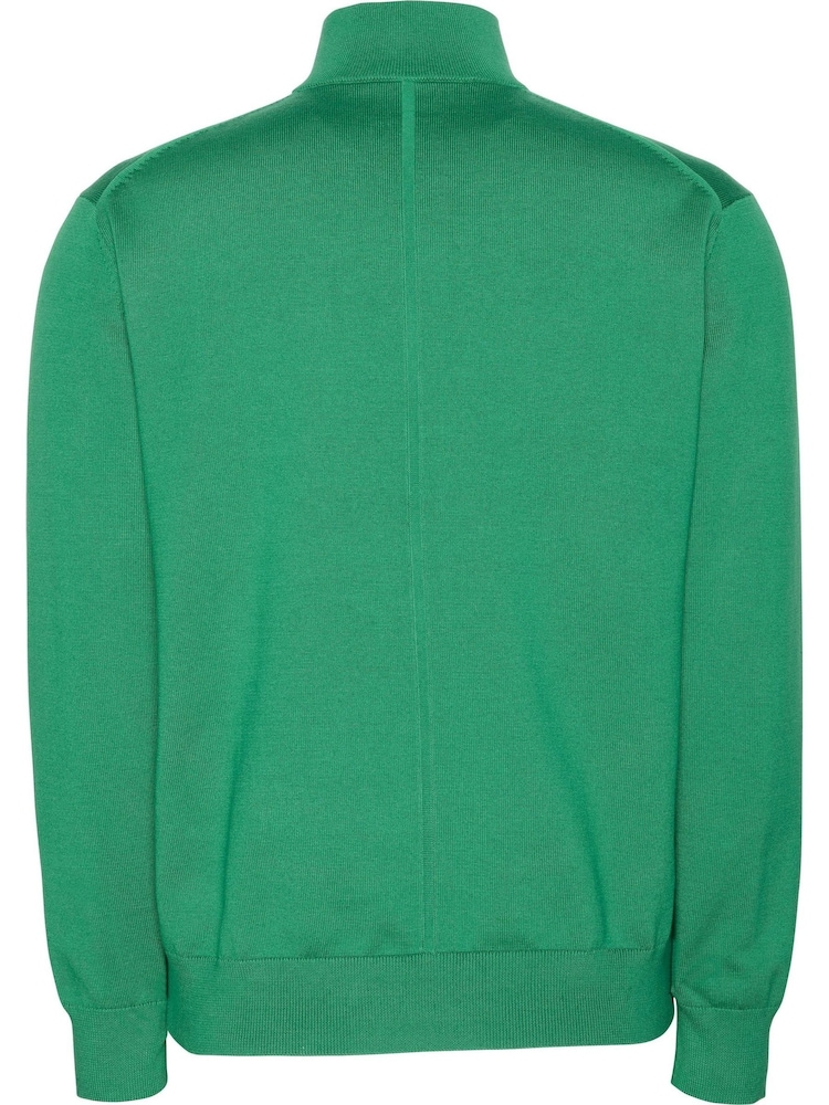Calvin Klein Green Quarter Zip Jumper - Image 2 of 2 Calvin Klein Green Quarter Zip Jumper - Image 2 of 2