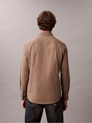Calvin Klein Brown Solid Classic Oxford Button-Down Shirt - Image 2 of 6